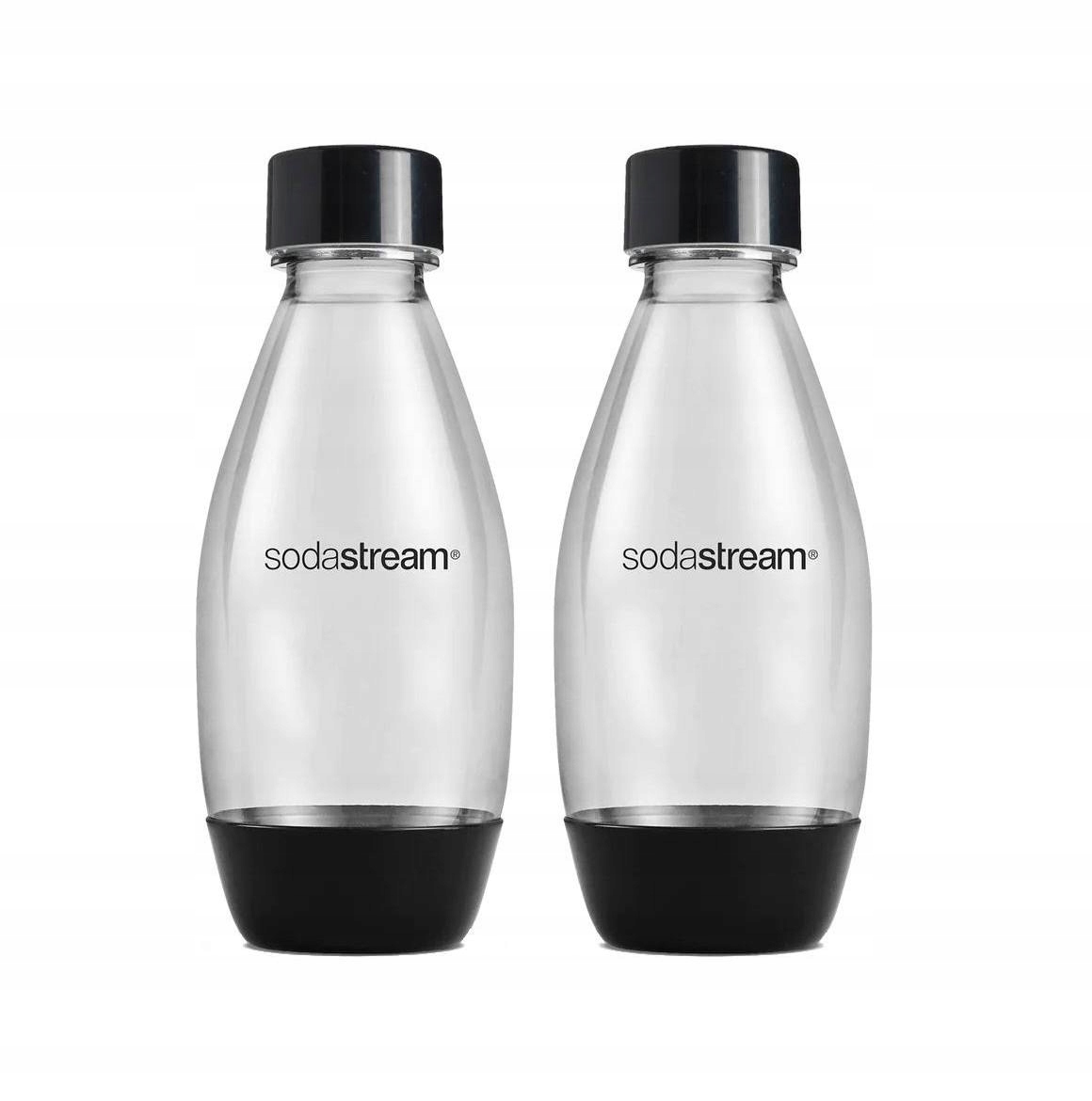 ORIGINÁLNA SADA FĽAŠÍ 2x FĽAŠA S POISTKOU SodaStream 0,5L SATURATOR 2 BAL.